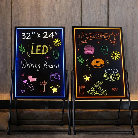 LED Menu Writing Board (Wipe-Clean, Reusable)