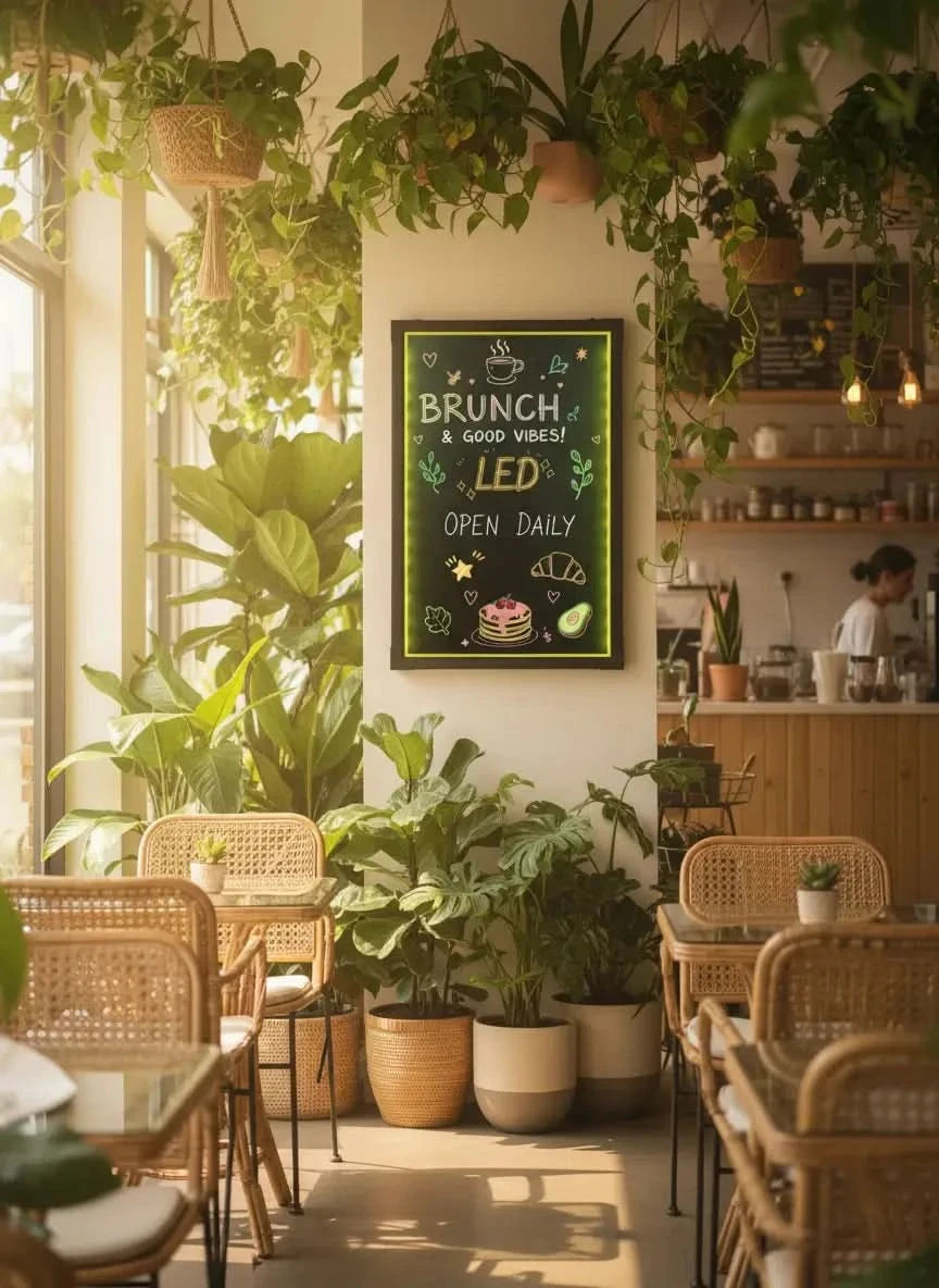 LED Menu Writing Board (Wipe-Clean, Reusable)